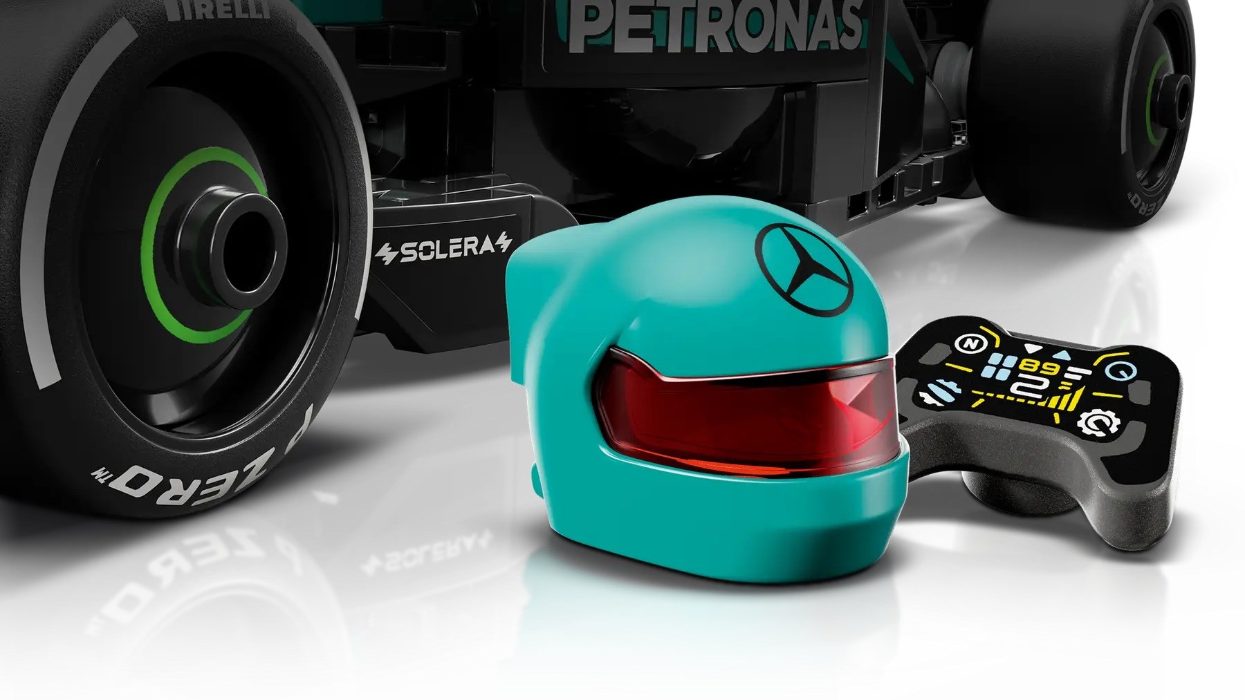 Lodër LEGO Mercedes AMG F1 Racing Car 77244, makinë garash, shumëngjyrëshe