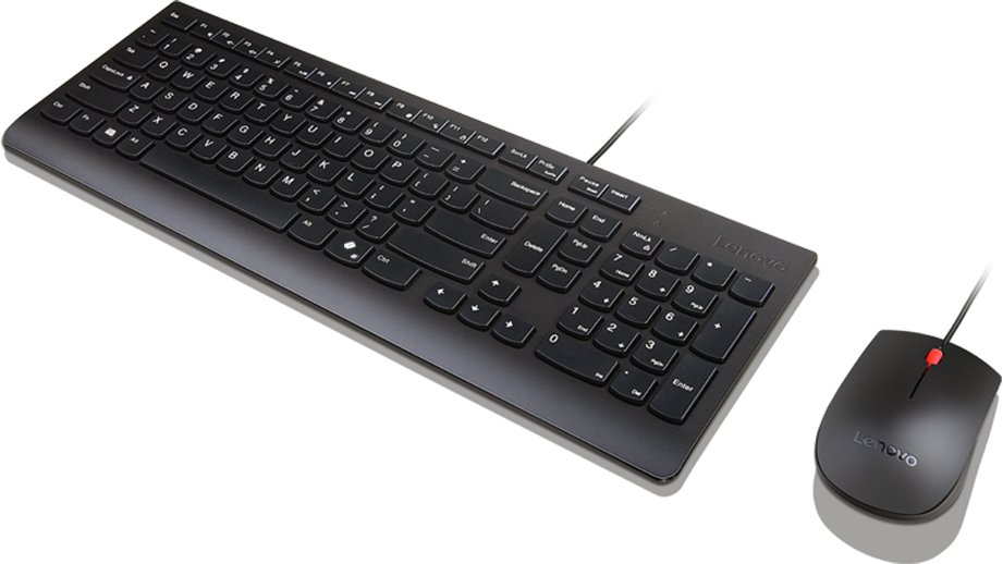 Set tastierë dhe maus Lenovo 4X31R64446, USB, me kabllo, i zi