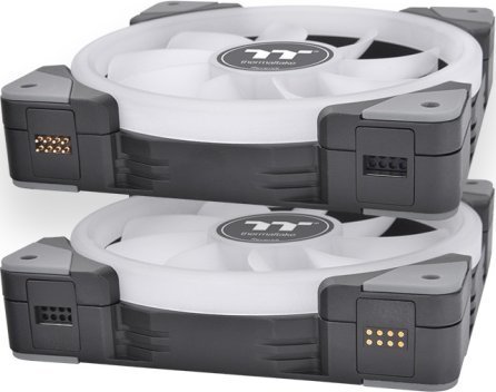 Ventilatorë PC Thermaltake SWAFAN EX12 RGB, 120mm, 3 copë, të zinj