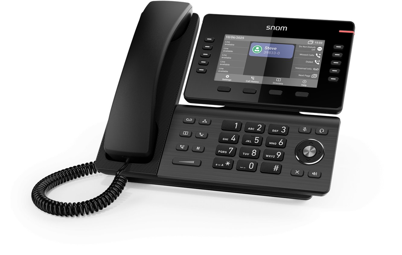 Telefon IP Snom D815WB, ekran 5", WiFi dhe Bluetooth, i zi