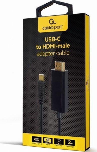 Kabllo Gembird USB-C në HDMI, i zi
