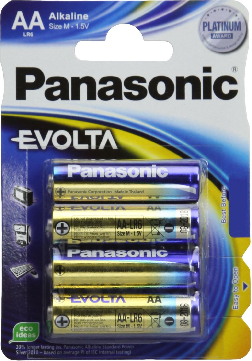 Bateri Panasonic Evolta AA / R6, 4 copë