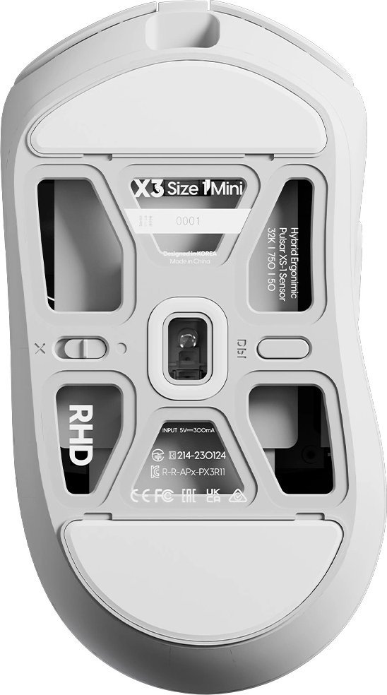 Maus gaming Pulsar X3 Wireless, 32000 DPI, ultra i lehtë, i zi