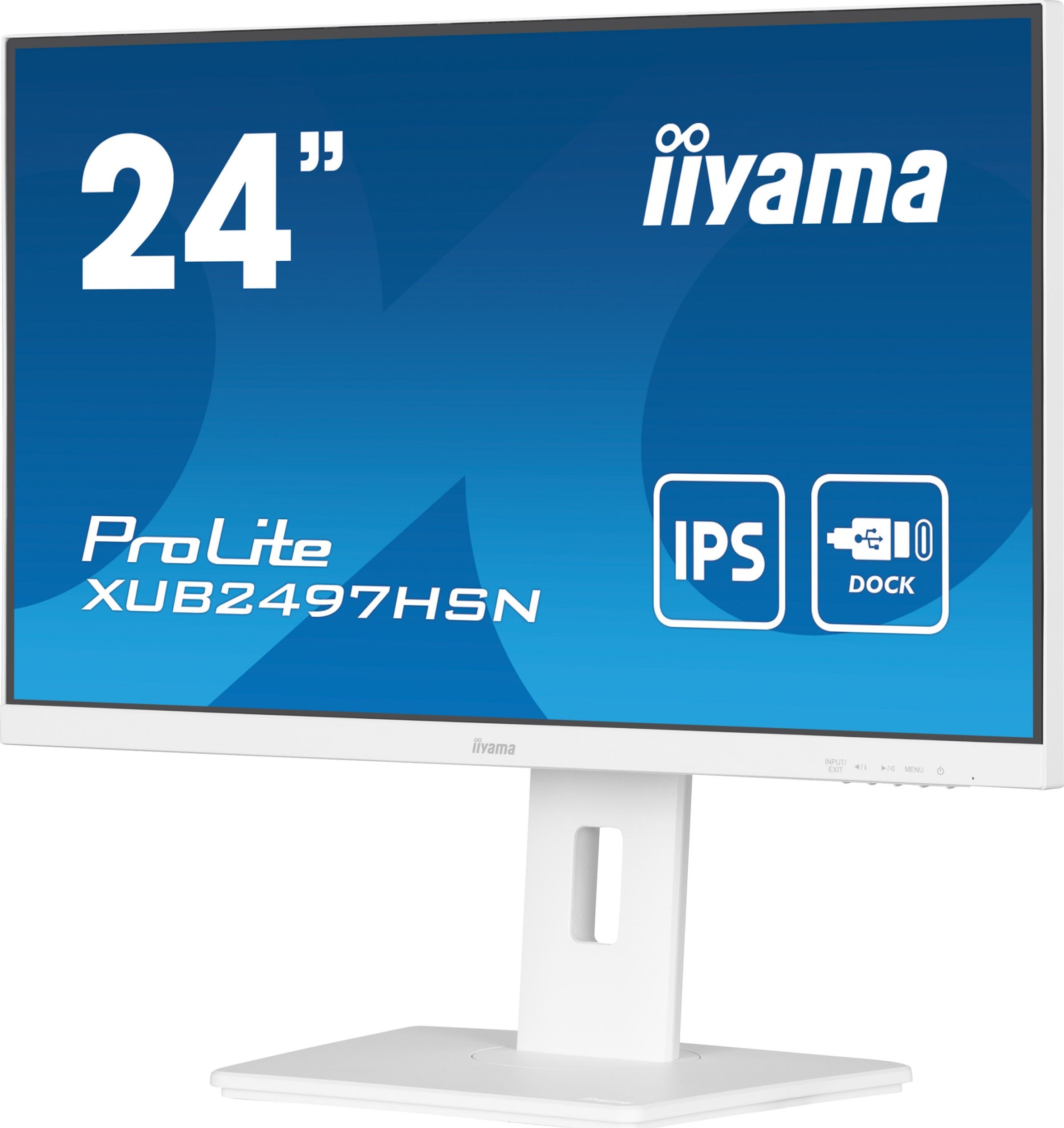 Monitor Iiyama ProLite XUB2497HSN W2, 23.8", Full HD IPS, i bardhë