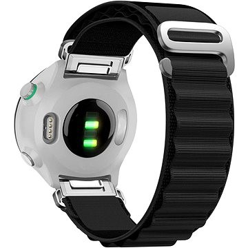 Rrip ore Eternico Alpine Loop për Garmin QuickFit, 22mm, najlon, i zi