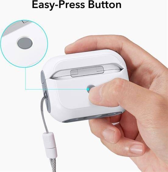 Etui për kufje ESR Orbit HaloLock MagSafe, për AirPods Pro 1/2, i bardhë