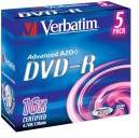 Disqe DVD R Verbatim 43519, 4.7GB, 16x, set 5 copë