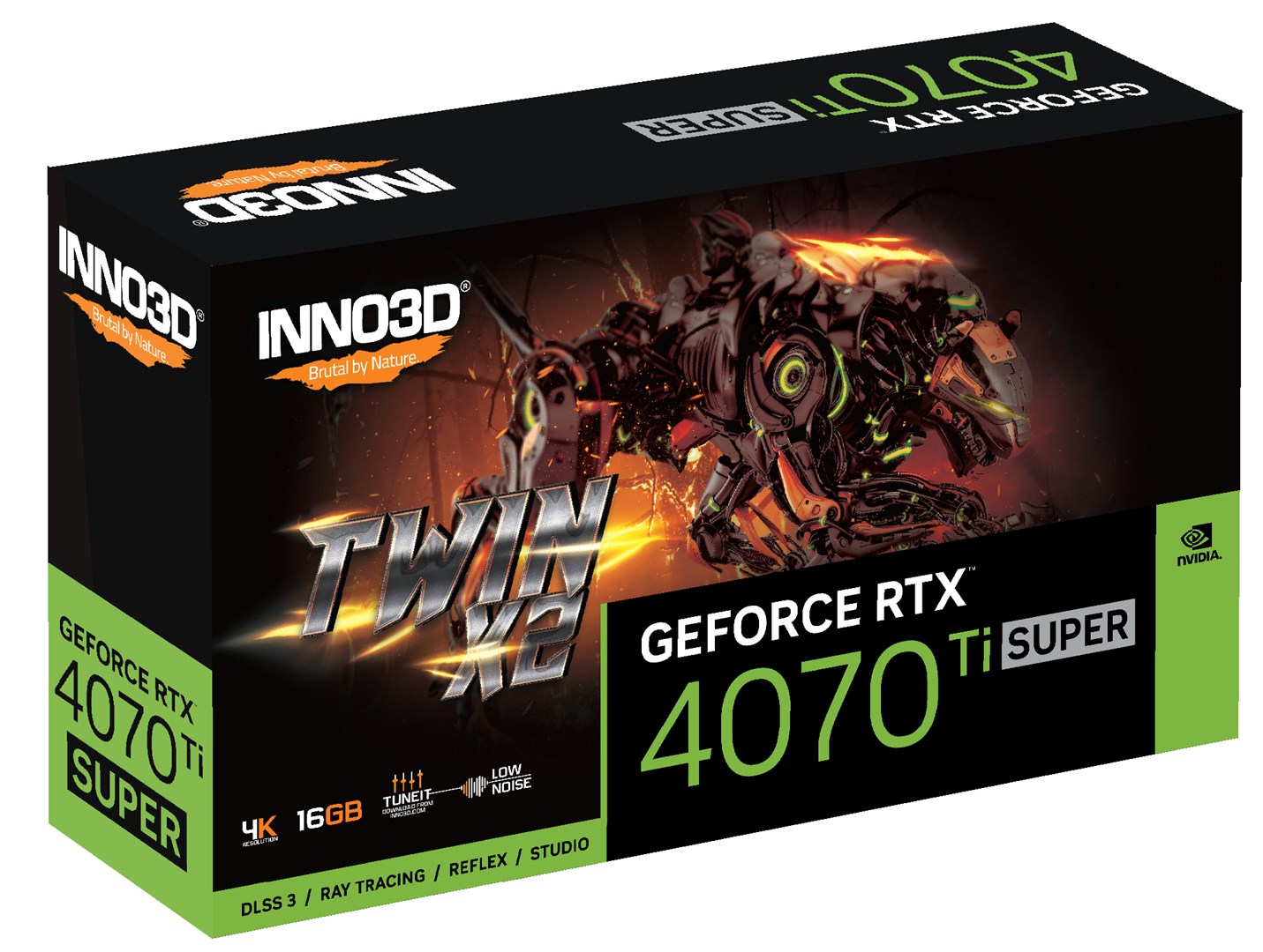 Kartelë grafike Inno3D GeForce RTX 4070 Ti SUPER Twin X2 16GB GDDR6X