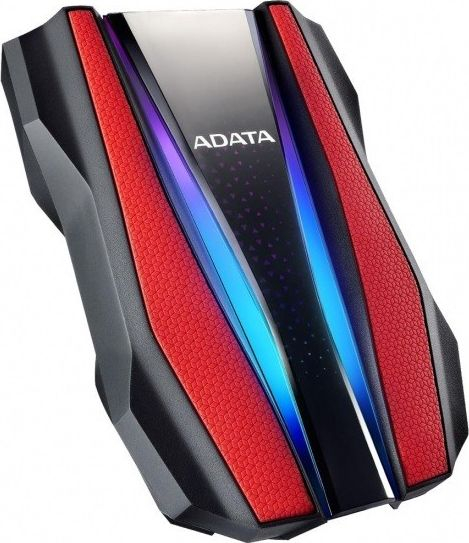 Disk i jashtëm HDD ADATA HD770G (AHD770G-2TU32G1-CRD), 2TB, i zi/i kuq