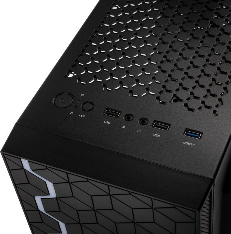 Kasa PC Kolink Inspire K8, Midi Tower, ARGB, xham i temperuar, e zezë