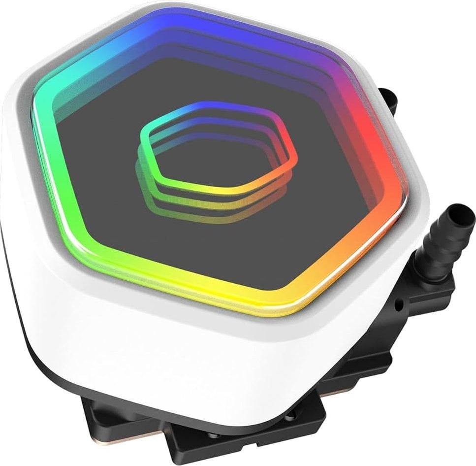 Ftohës uji CPU Cooler Master MasterLiquid 360 Core II, radiator 360 mm, i bardhë