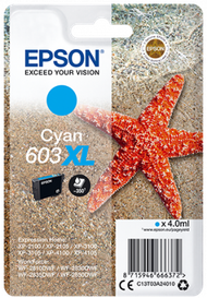 Ngjyrë për printer EPSON Singlepack Cyan 603XL, 350 faqe, e kaltër