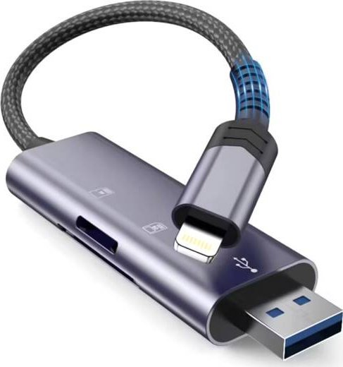 Lexues kartelash Tech-Protect Ultraboost, SD MicroSD, Lightning USB 3.0, gri