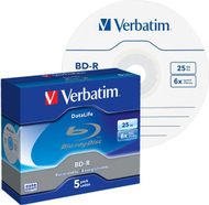 CD Verbatim BD-R, 25GB, 6x 5 copë