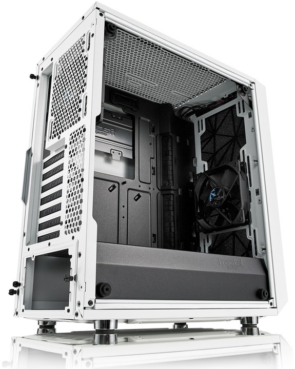 Кутија за компјутерски Fractal Design Meshify C, со стакло, бело