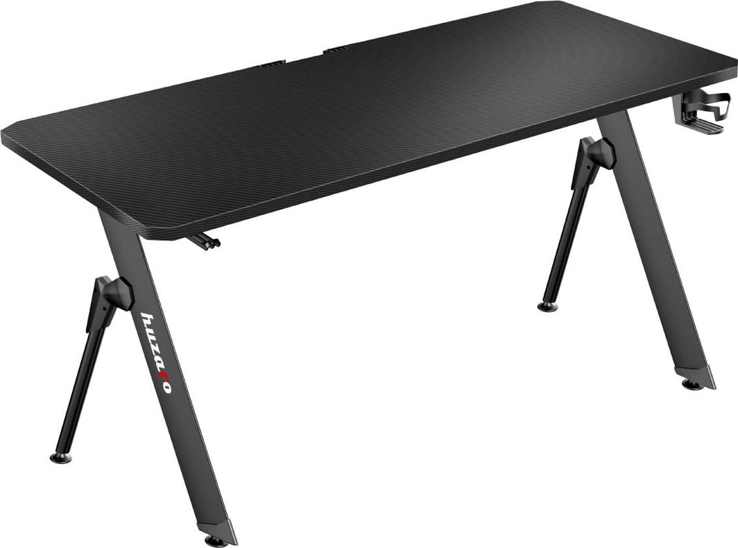 Tavolinë për kompjuter Huzaro Hero 2.8, 140 cm x 60 cm, e zezë