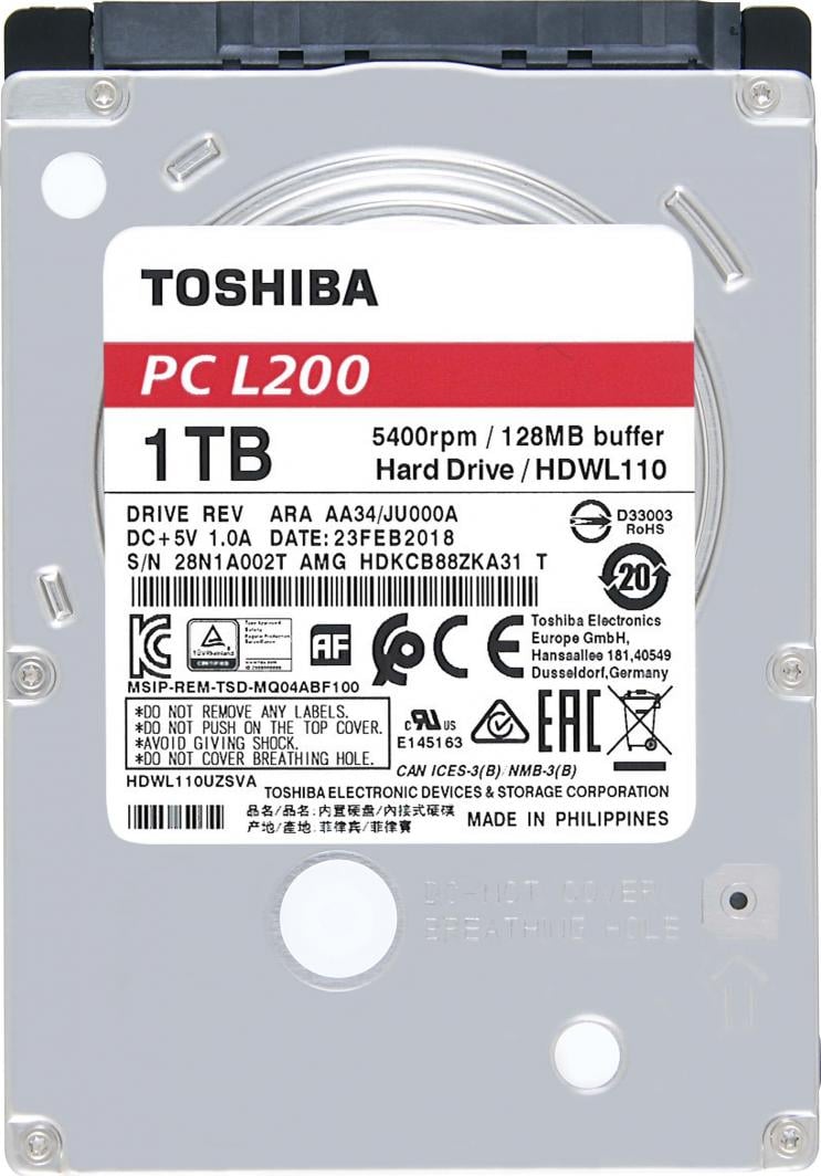 Disk HDD Toshiba L200, 1TB, 2.5" SATA III