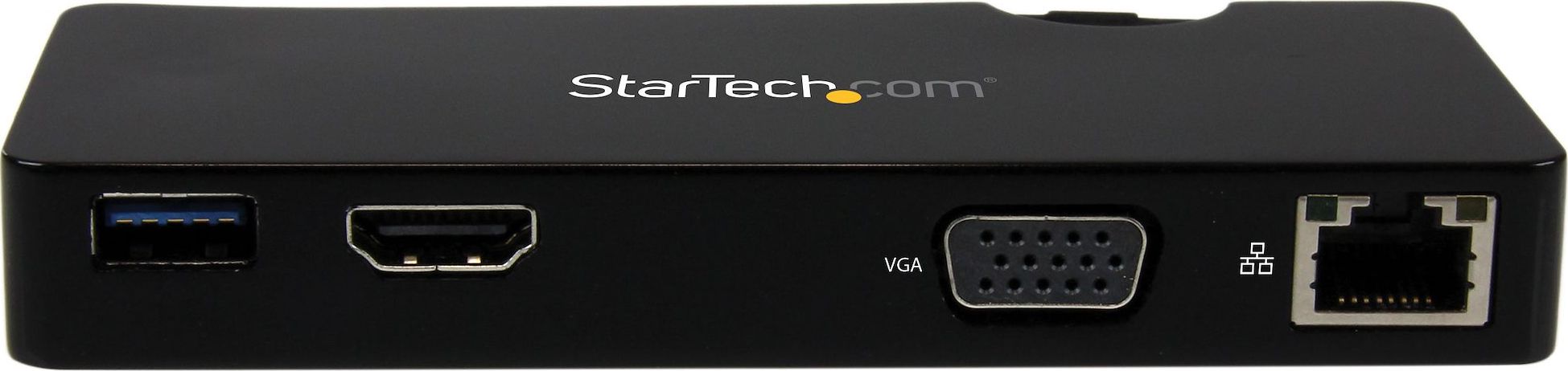 Dock stacion udhëtimi StarTech.com USB 3.0, HDMI VGA, Gigabit Ethernet, i zi