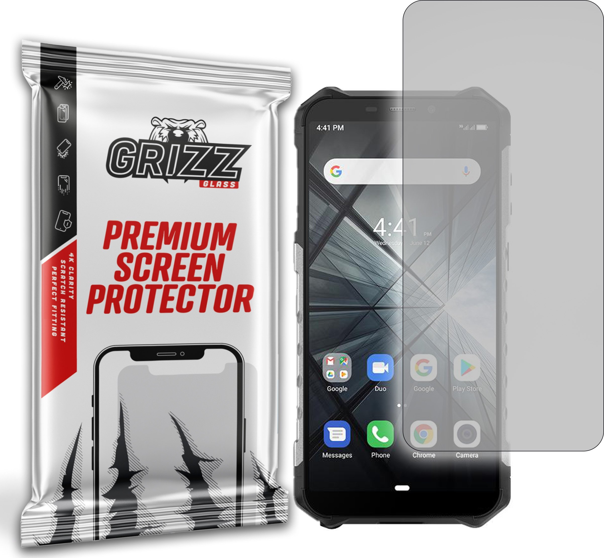 Folie mbrojtëse Grizz PaperScreen për Ulefone Armor X3, anti-gishtërinj, mat, transparente