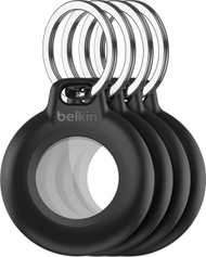 Mbajtës ujirezistent për AirTag Belkin Secure Holder, set 4 copë, IPX8, i zi