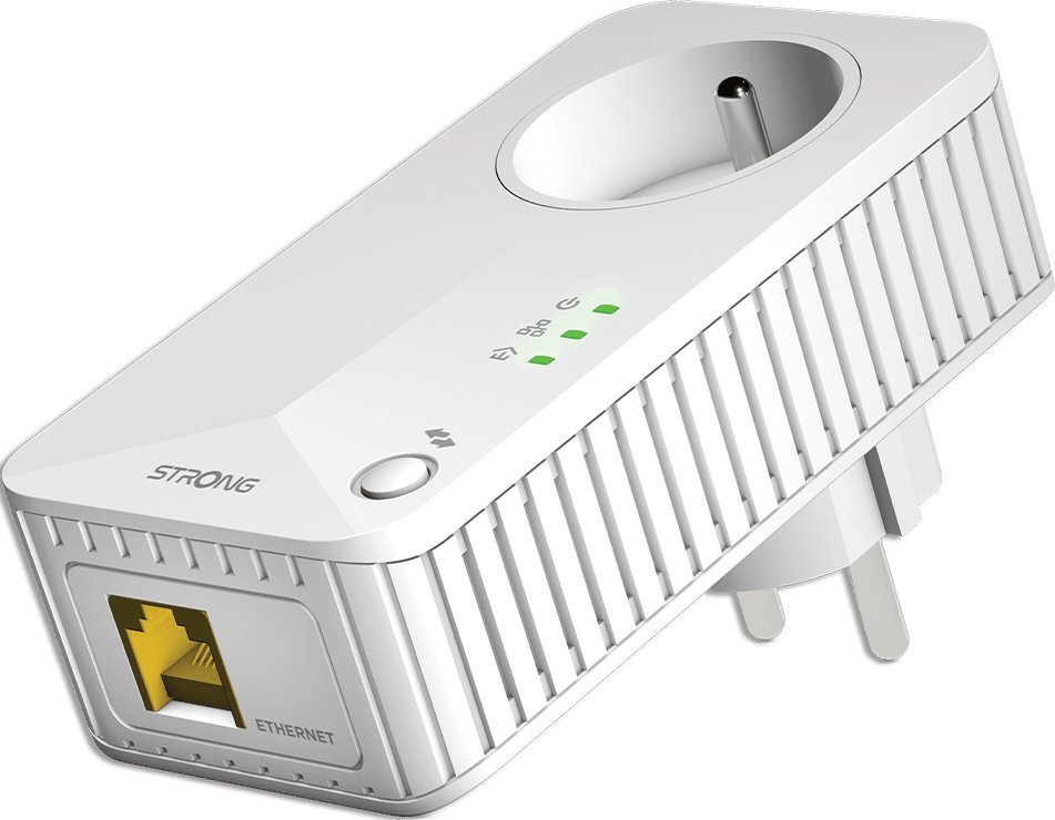 Adapter powerline Strong Powerline 600 Kit, 600Mb, set me 2 copë, i bardhë