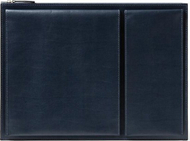Çantë laptopi Flat, 14", lëkurë e ricikluar, e zezë