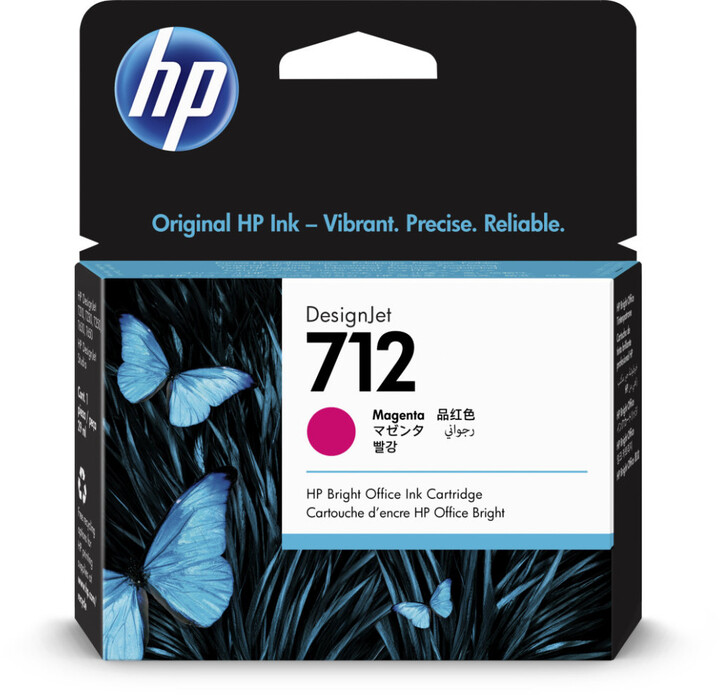 Ngjyrë për printer HP 3ED68A No. 712, vjollcë