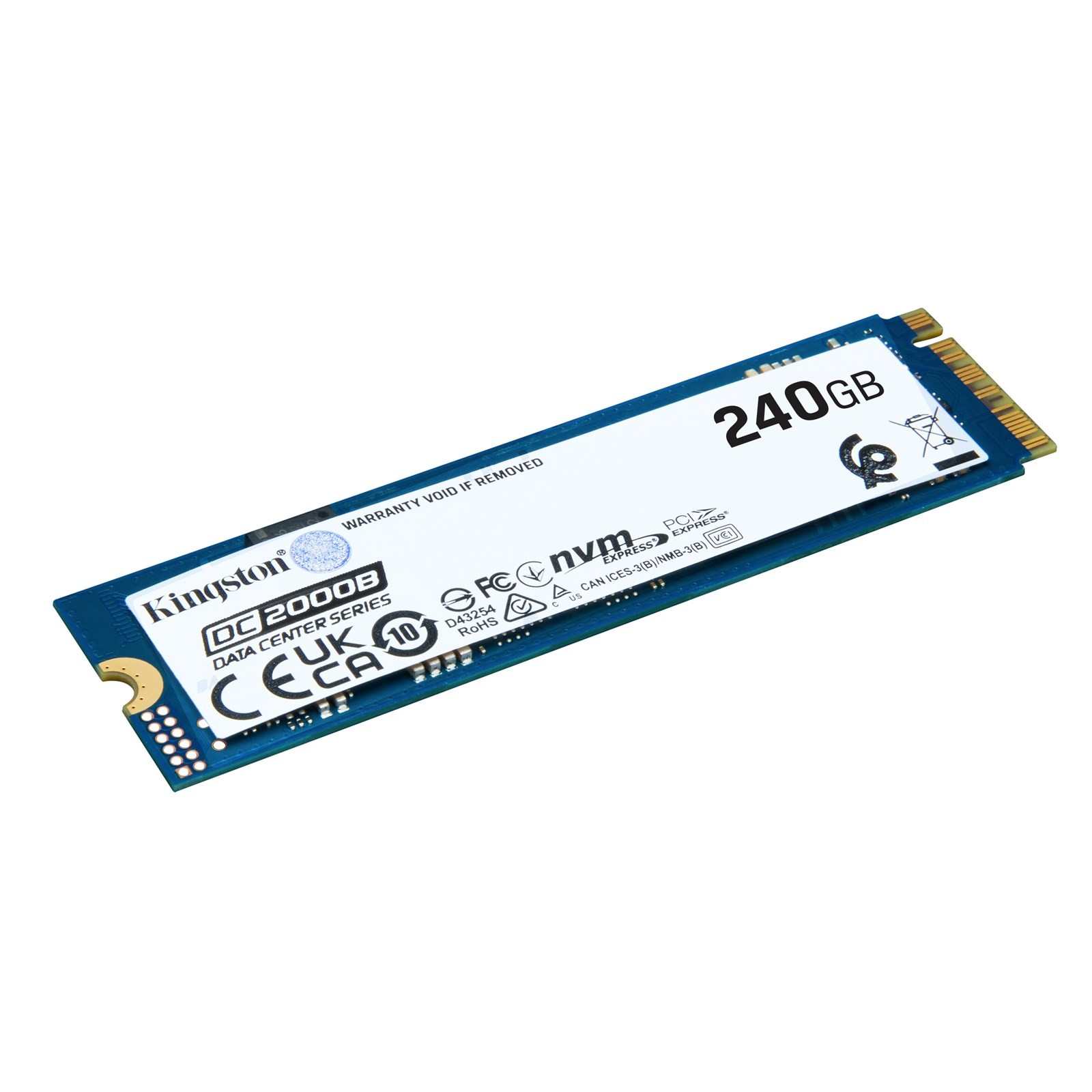 SSD M.2 Kingston DC2000B, 240GB, PCIe 4.0 NVMe, për server