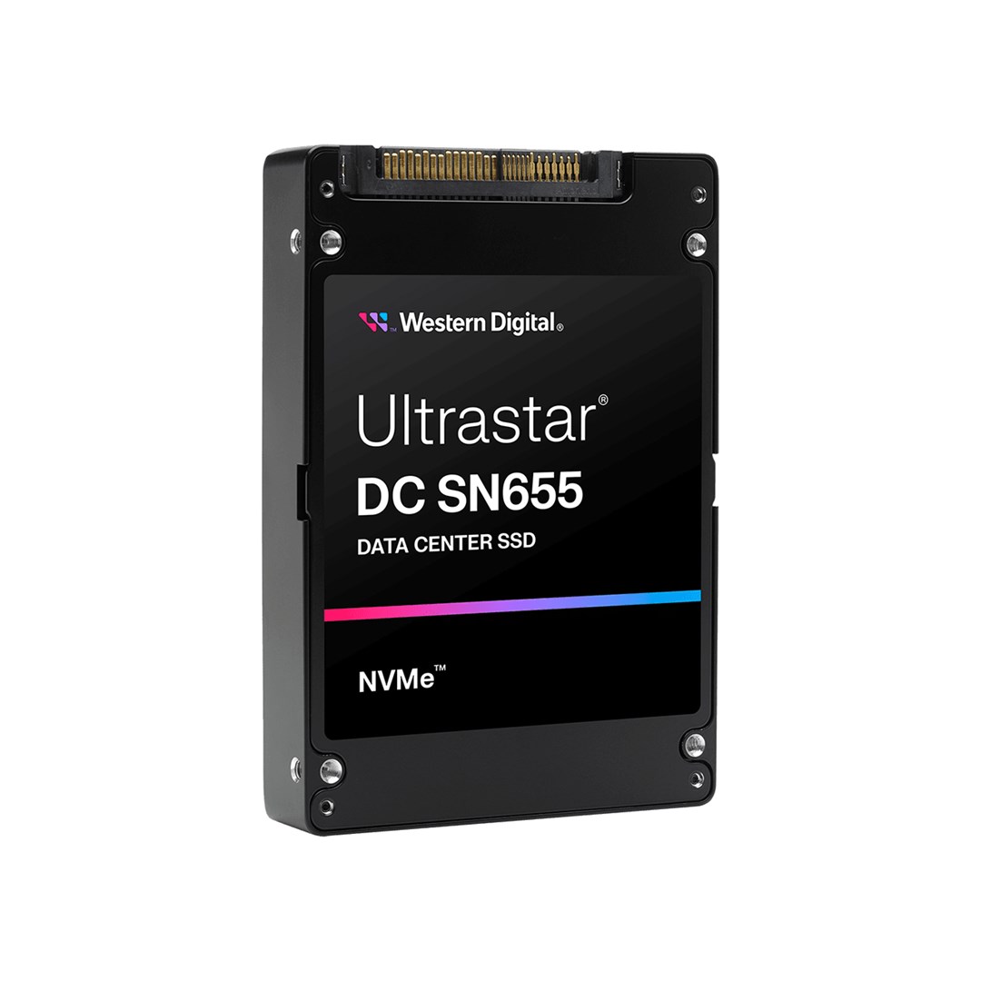 Disk SSD SanDisk Ultrastar DC SN655, 7.68TB, U.3 NVMe, e zezë