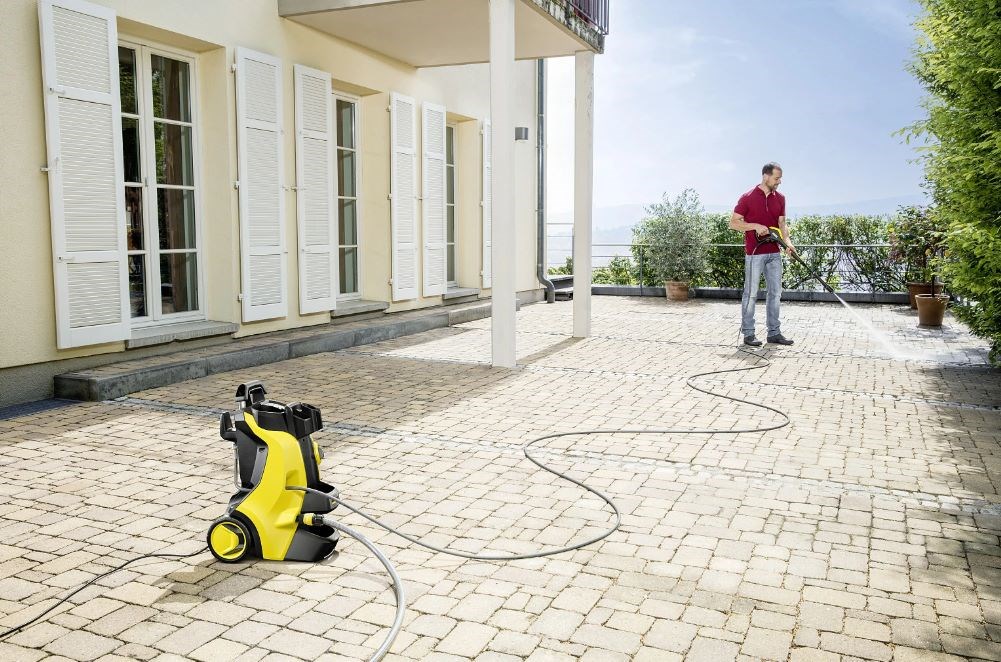 Larës me presion Karcher K 5 Power EcoBooster, 2100W, 145 bar, i verdhë