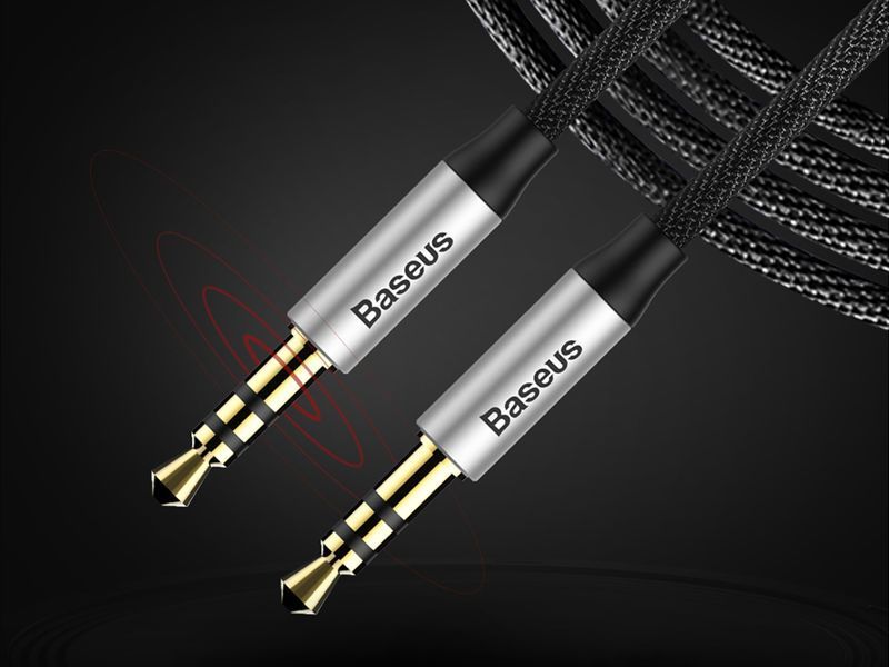 Kabllo Baesus, jack 3.5 mm - 3.5 mm, 1.5 m, e zezë