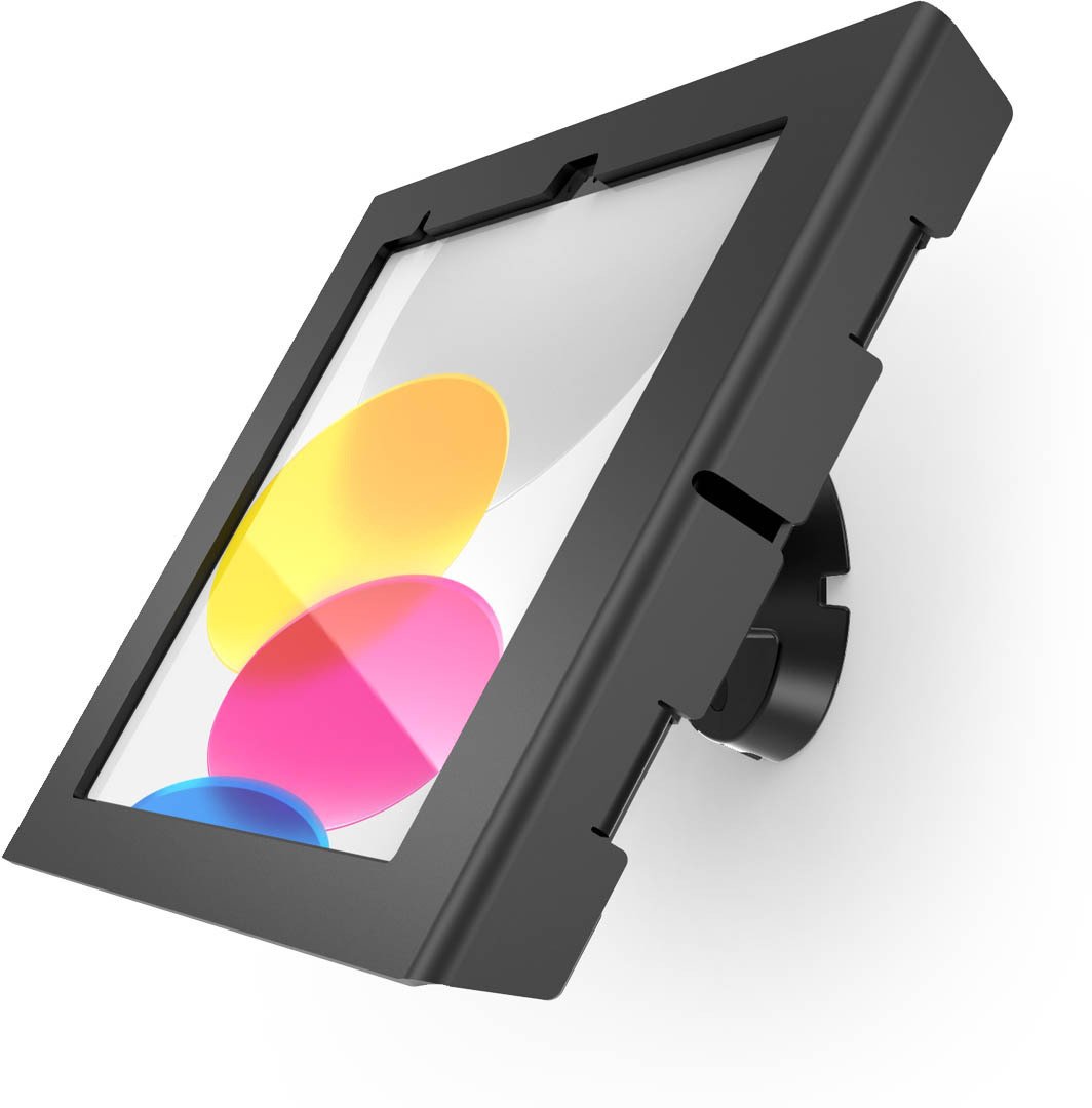 Mbajtëse muri për tablet Compulocks, Apex Enclosure Bow Tilting, për iPad 10th 11th Gen, alumini, e zezë