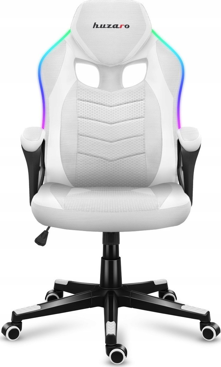 Karrige gaming Huzaro Force 2.5 RGB, rrjetë WHITE Mesh, e bardhë