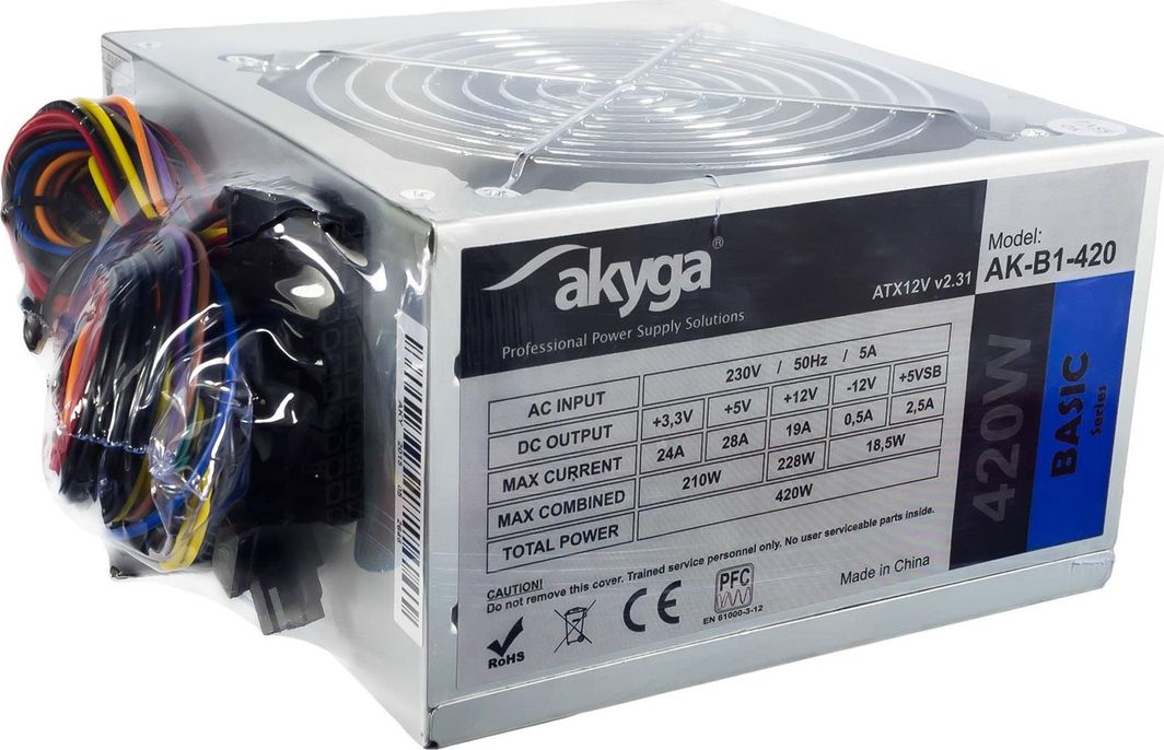 Burim energjie Akyga Basic AK-B1-420 ATX, 420W