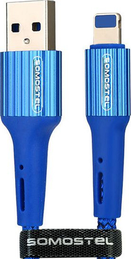 Kabllo Somostel USB-A - Lightning Cable, 1m, e kaltër