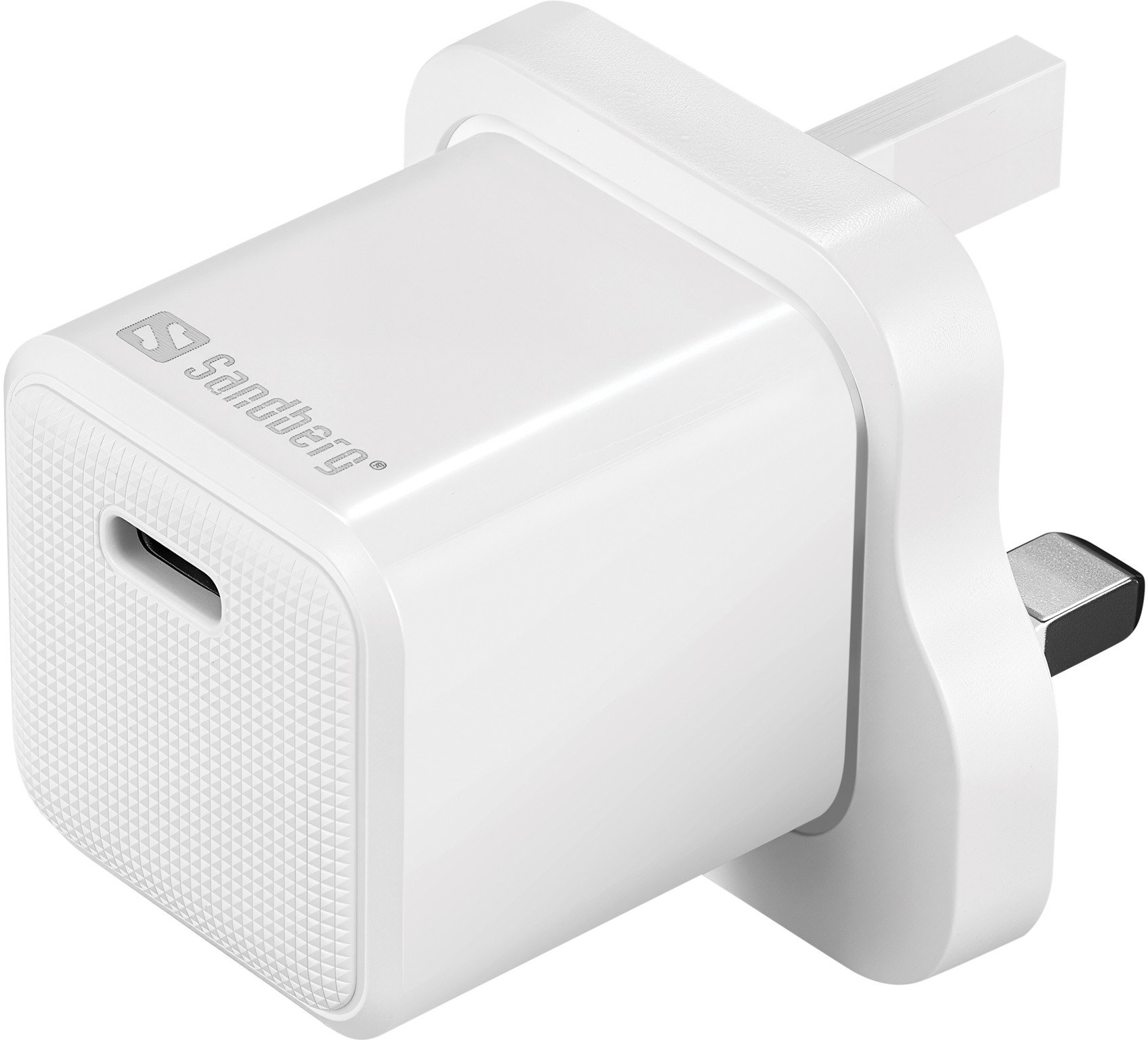 Karikues USB Sandberg USB C 20W PD, me kabllo Lightning 1m, i bardhë