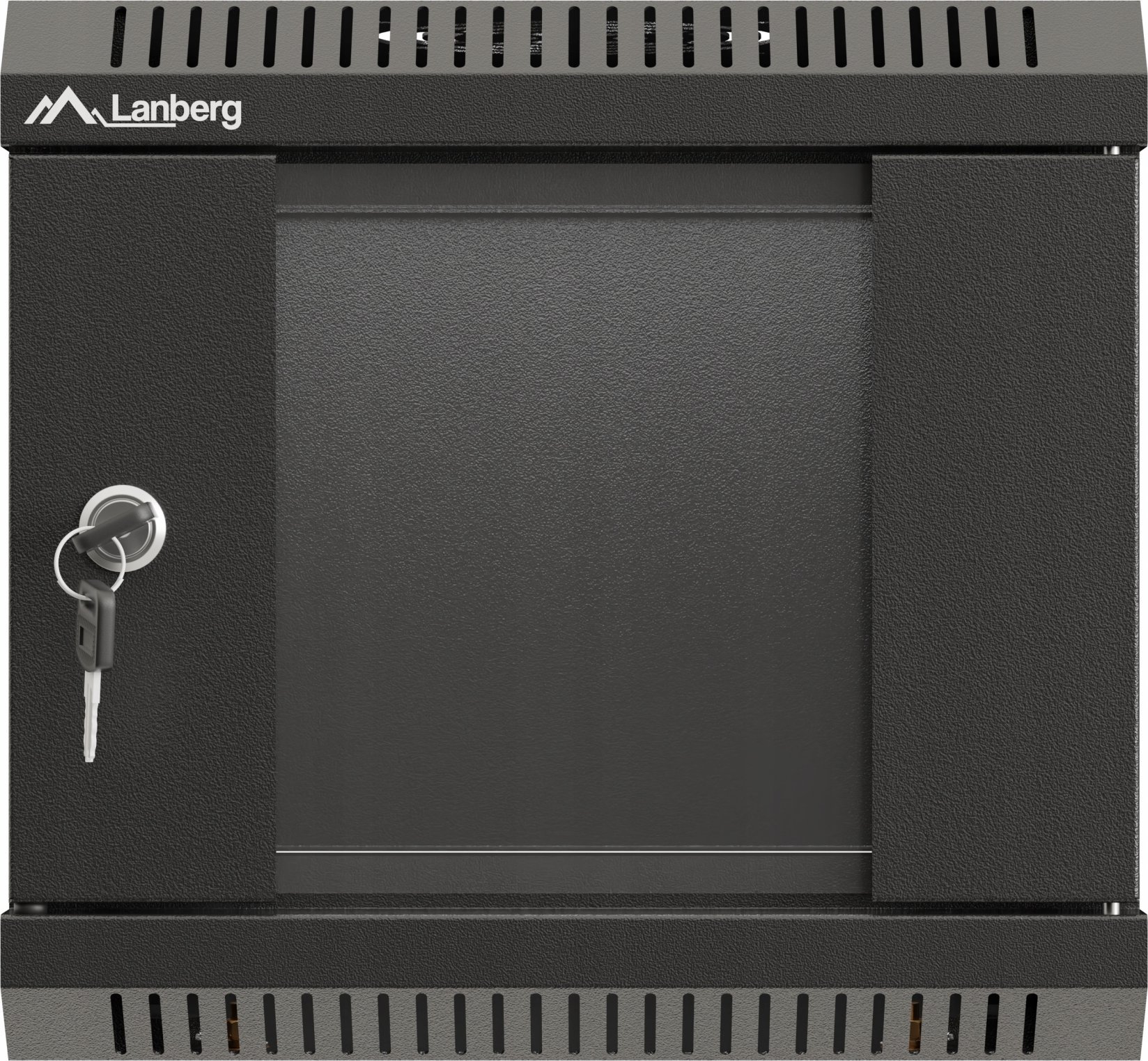 Kabinet muror rack 10" 6U, 30x30x37 cm, derë xhami, gri