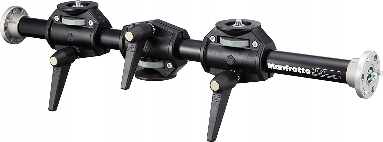 Krah aksesor Manfrotto 131DDB, për 4 koka, për kolonë 3/8", i zi