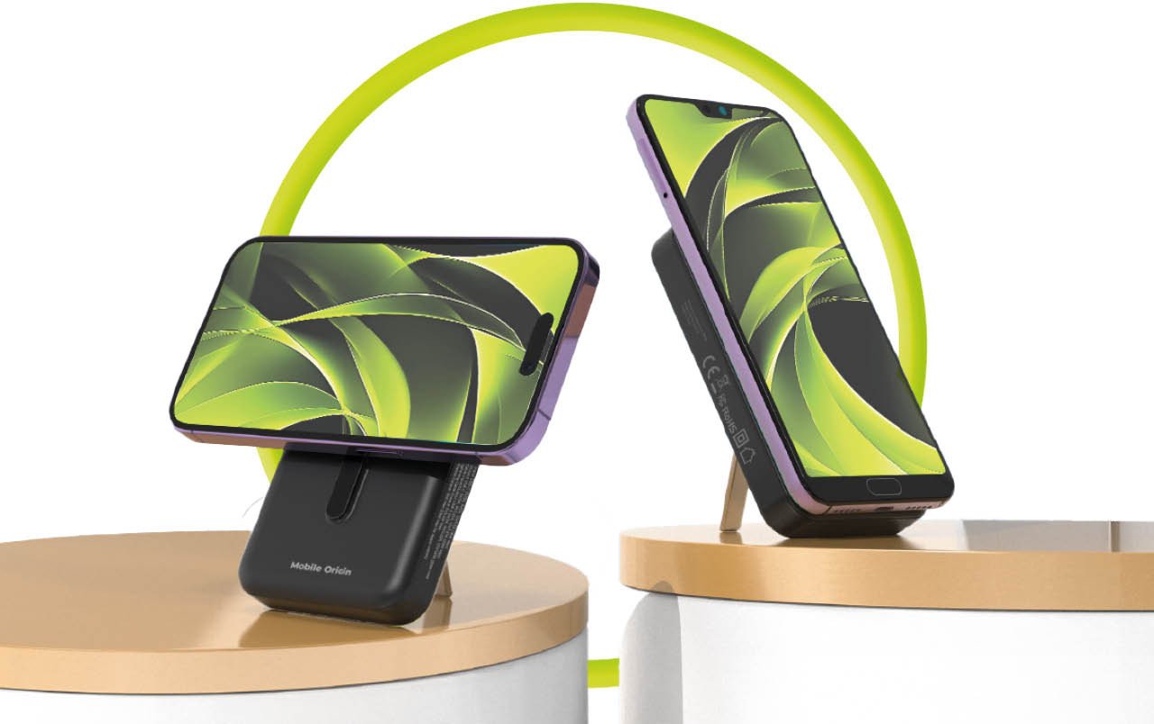 Powerbank Mobile Origin PB11, 10000mAh, magnetik wireless, gri