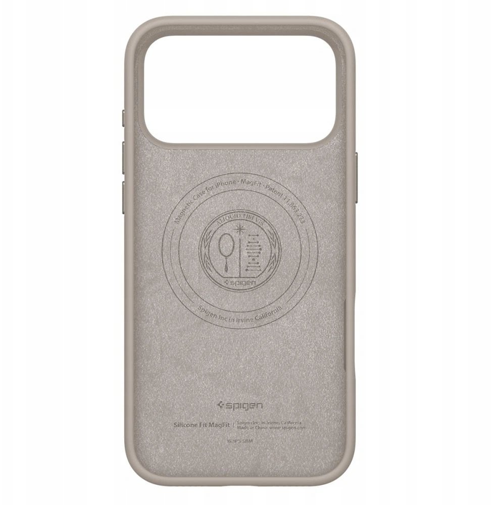 Mbështjellës telefoni Spigen Silicone Fit MagSafe për iPhone 17 Pro Max, silikon, Stone