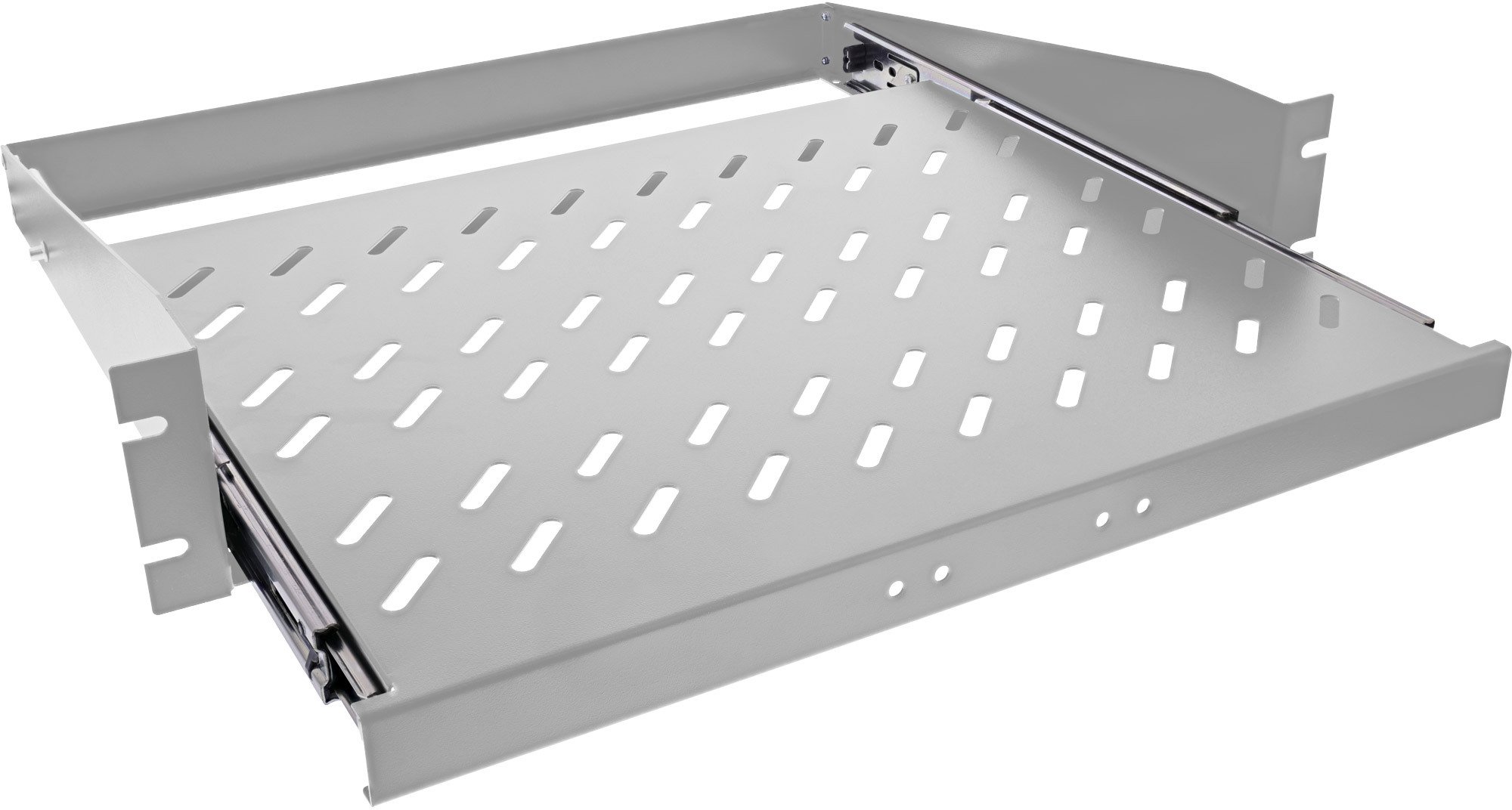 Raft tërheqës kabineti InLine 19, 350mm, 30kg, 2U, gri e hapur