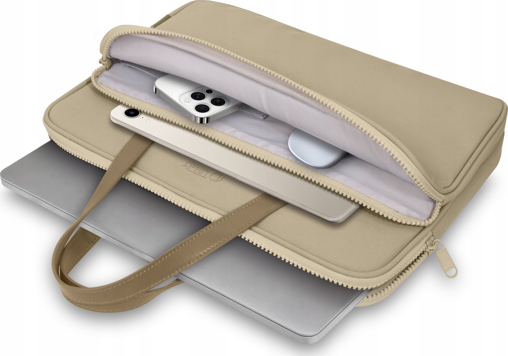 Çantë laptopi Tech-Protect Carrying Bag, 13-14", rezistente ndaj ujit, bezhë e shkretëtirës