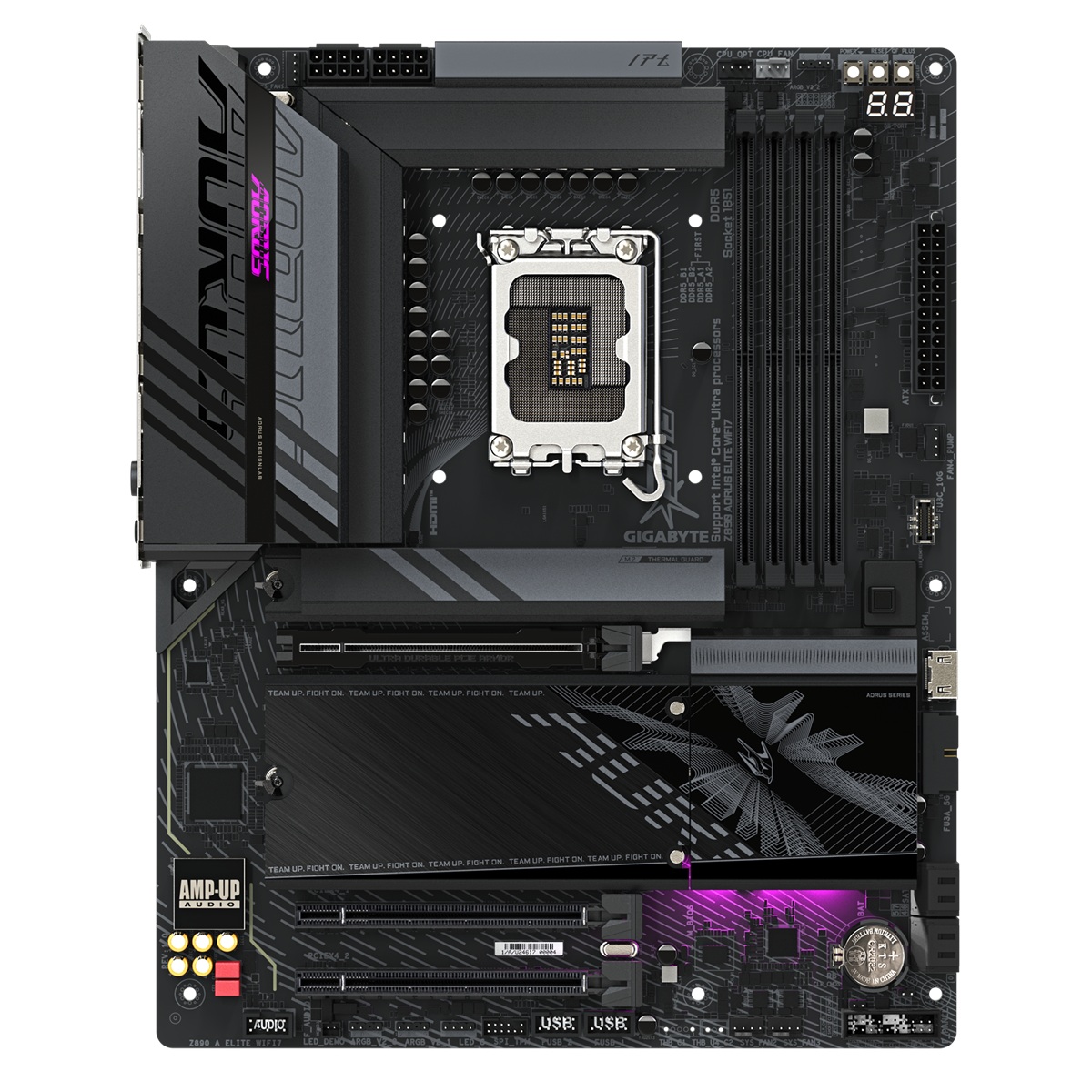Pllakë amë Gigabyte Z890 AORUS ELITE WiFi7, ATX, LGA 1851, DDR5 9200 MT/s, PCIe 5.0, e zezë