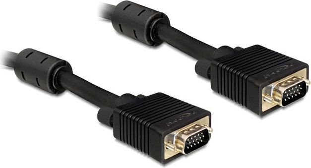 Kabllo Delock D-Sub (VGA) në D-Sub (VGA), 10m, e zezë