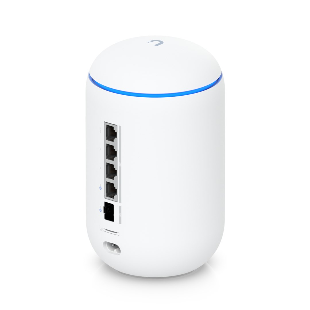 Router pa fijë Ubiquiti Dream 7, WiFi 7, Tri-band 2.4 5 6 GHz, i bardhë