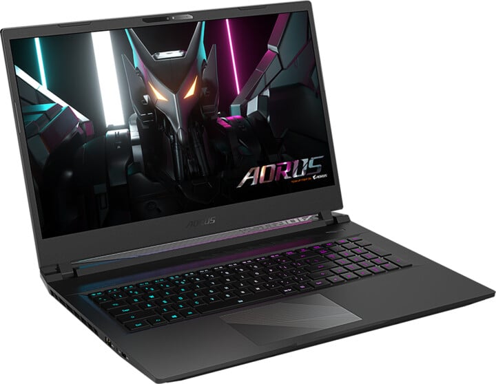 Лаптоп GIGABYTE AORUS 17 (2023), Intel Core i7 13700H, 16 GB DDR5, 1 TB SSD, NVIDIA GeForce RTX 4070, црна боја