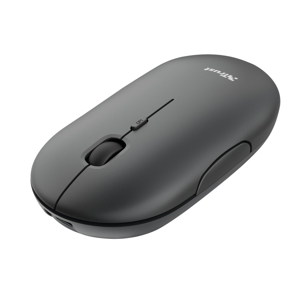 Maus Trust Puck Rechargeable, RF Wireless + Bluetooth, i zi