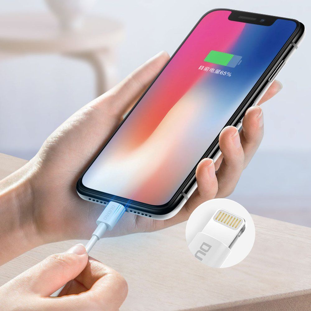 Kabllo USB në micro USB Dudao, 3A, 1m, i bardhë