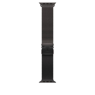 Apple Watch 49mm Milanese Loop, Black Titanium Milanese Loop, S