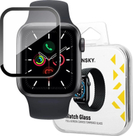 Xham mbrojtës Wozinsky për Apple Watch 4 5 6 SE 44mm, hibrid, kornizë e zezë